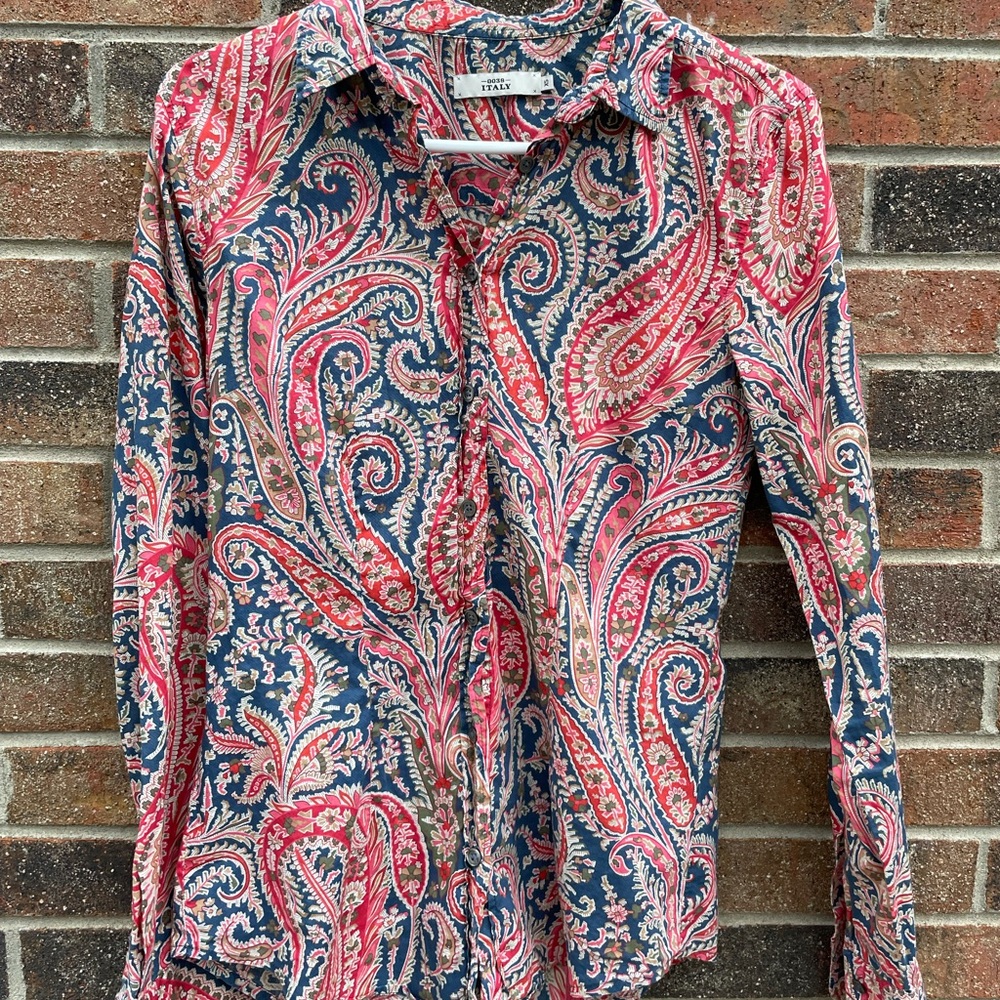 Paisley Italian Button Down